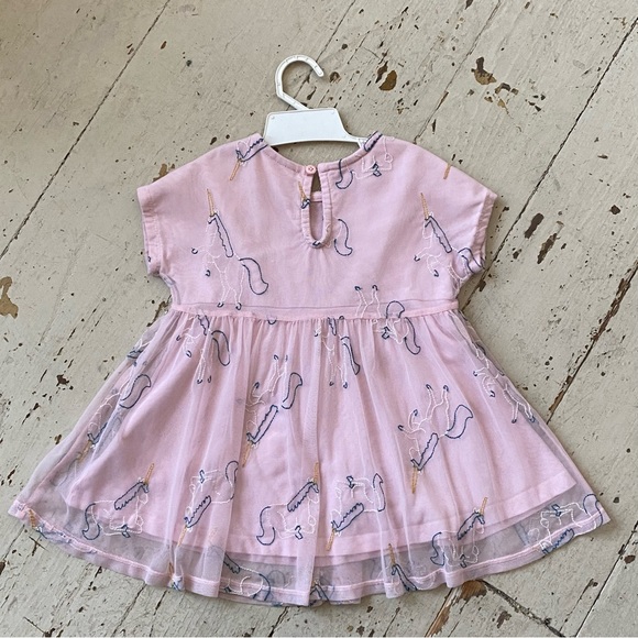 Hanna Andersson Pink Tulle Embroidered Unicorn Dress - Picture 14 of 14